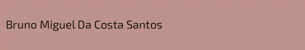 Bruno Miguel Da Costa Santos